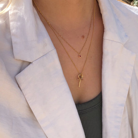 Birthstone necklace