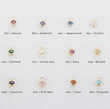 Load image into Gallery viewer, Plain Birthstone Huggie