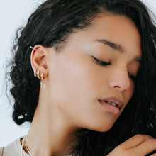 Load image into Gallery viewer, Dotted Crystal hoop