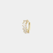 Load image into Gallery viewer, Zig Zag Baguette huggie
