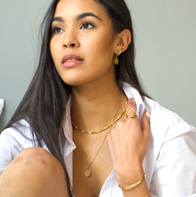 Load image into Gallery viewer, Opal coin necklace