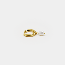 Load image into Gallery viewer, Pearl Hoop Medium